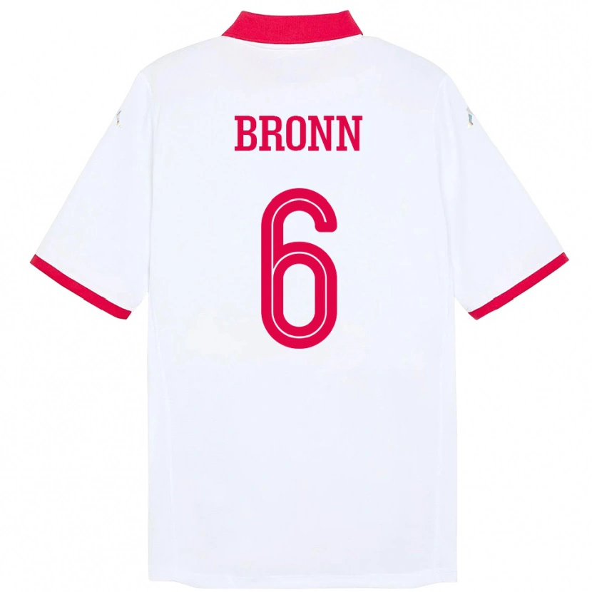 Danxen Pánské Tunisko Dylan Bronn #6 Bílý Daleko Hráčské Dresy 24-26 Dres