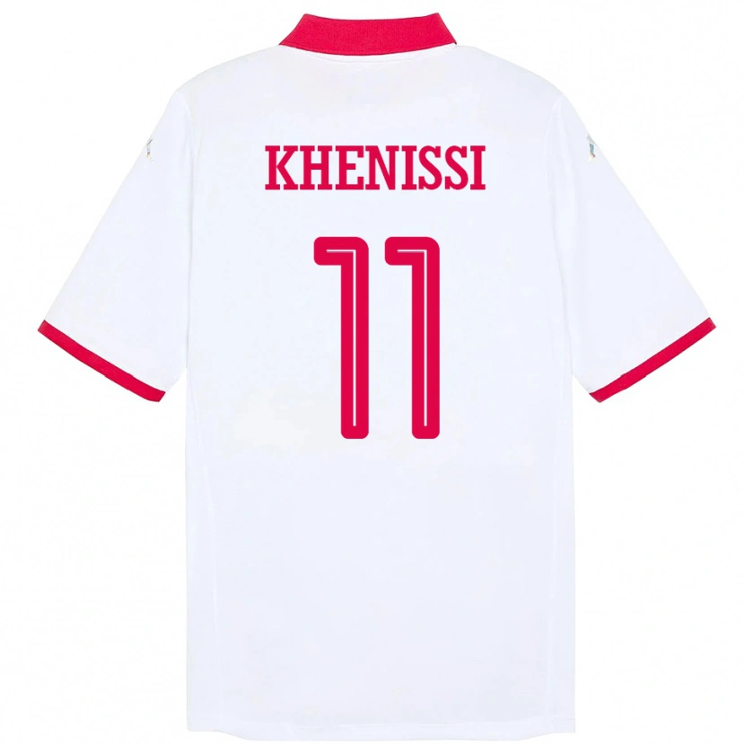 Danxen Pánské Tunisko Taha Yassine Khenissi #11 Bílý Daleko Hráčské Dresy 24-26 Dres