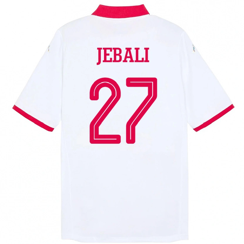 Danxen Pánské Tunisko Issam Jebali #27 Bílý Daleko Hráčské Dresy 24-26 Dres