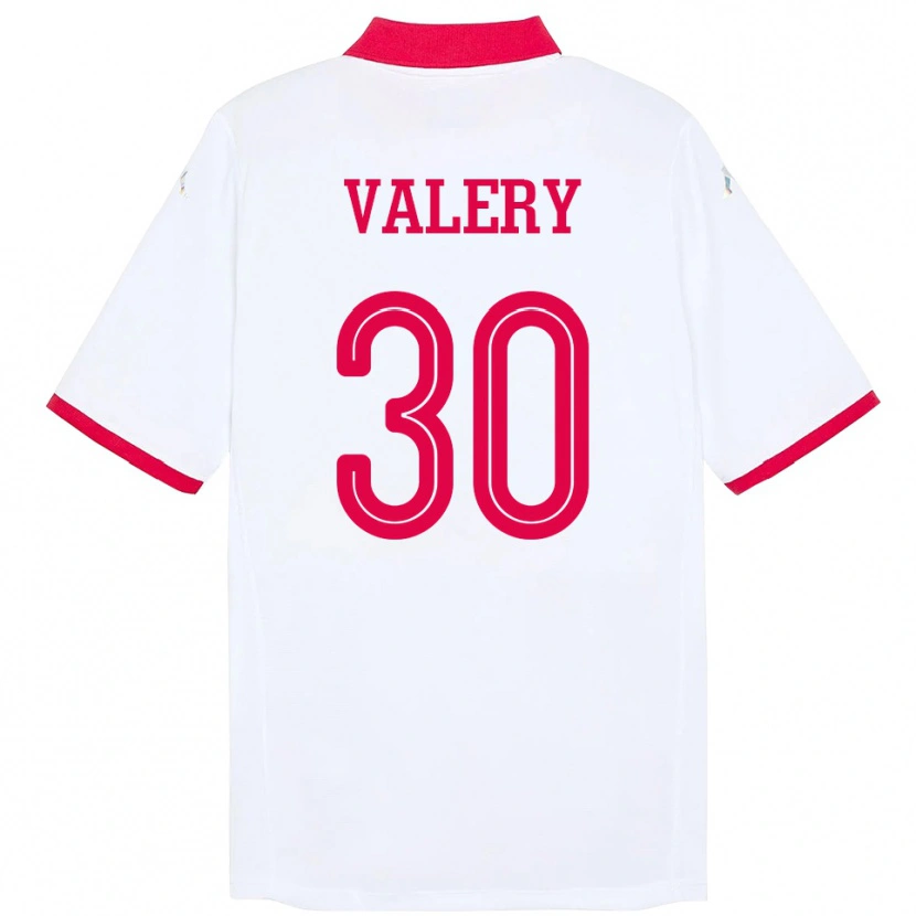 Danxen Pánské Tunisko Yann Valery #30 Bílý Daleko Hráčské Dresy 24-26 Dres