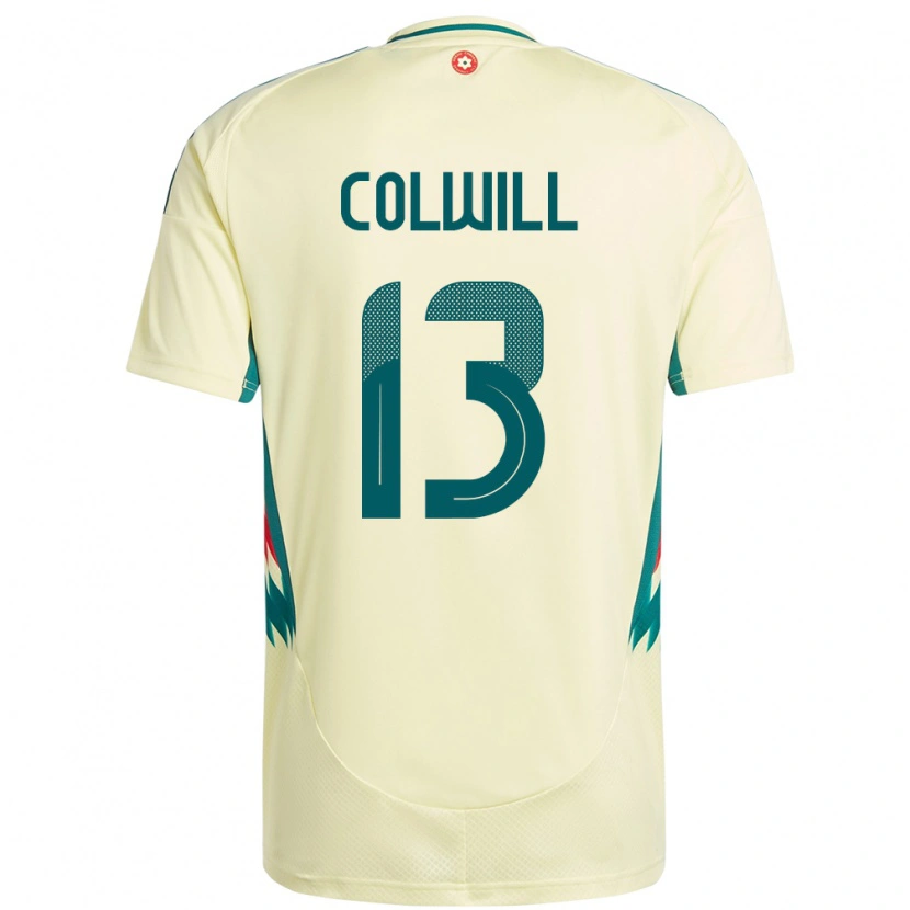 Danxen Pánské Wales Rubin Colwill #13 Béžově Žlutá Daleko Hráčské Dresy 24-26 Dres