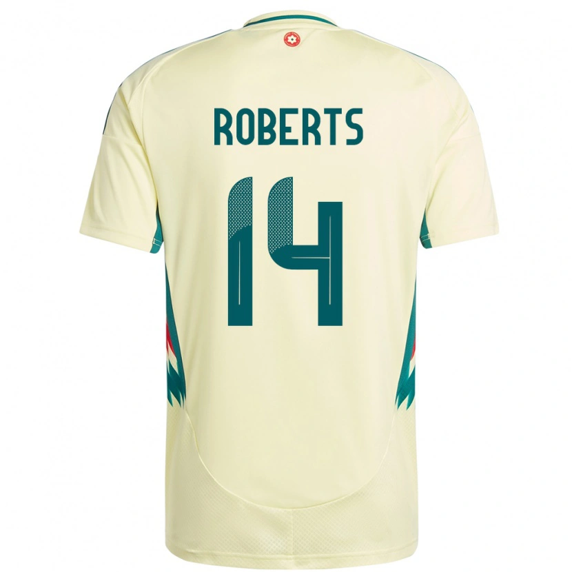 Danxen Pánské Wales Connor Roberts #14 Béžově Žlutá Daleko Hráčské Dresy 24-26 Dres