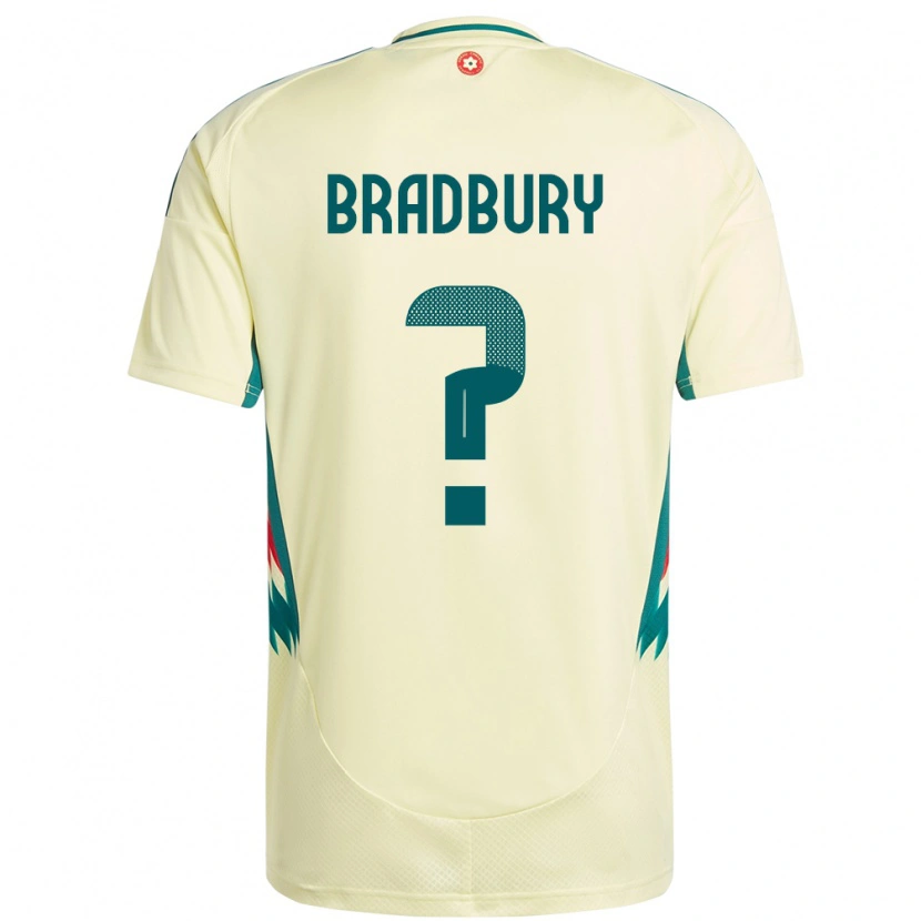 Danxen Pánské Wales Makenzie Bradbury #0 Béžově Žlutá Daleko Hráčské Dresy 24-26 Dres