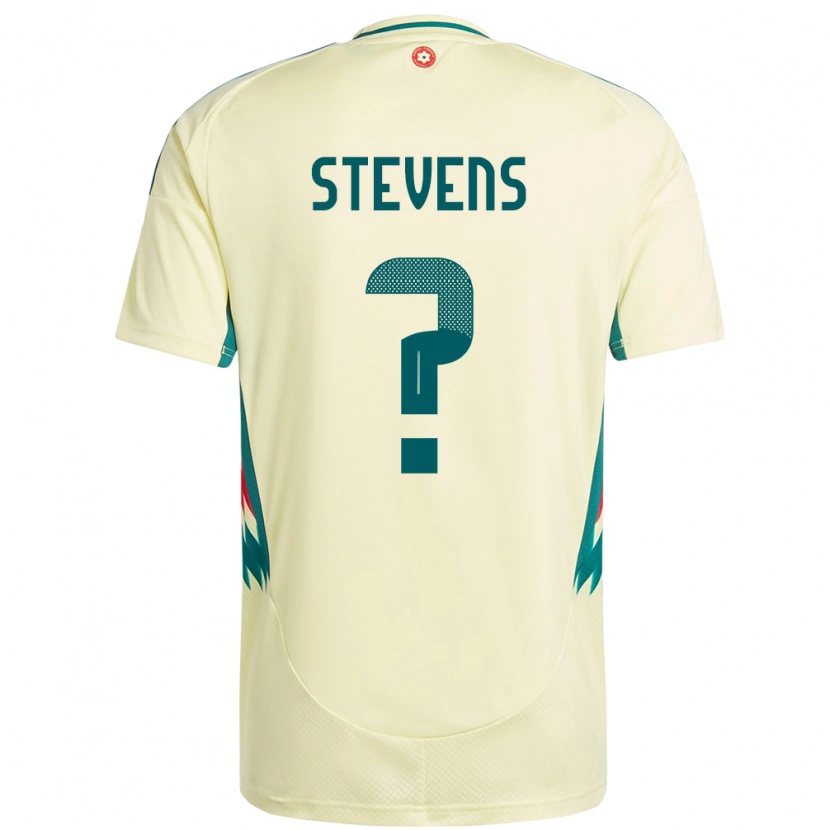 Danxen Pánské Wales Charlie Stevens #0 Béžově Žlutá Daleko Hráčské Dresy 24-26 Dres