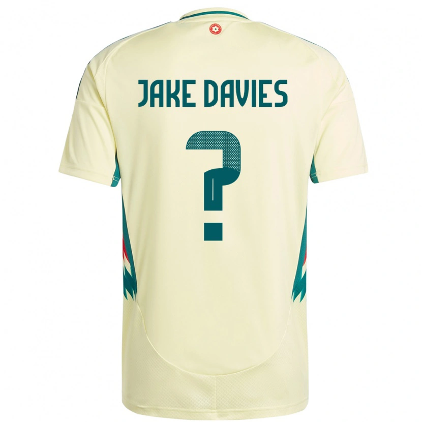 Danxen Pánské Wales Jake Davies #0 Béžově Žlutá Daleko Hráčské Dresy 24-26 Dres