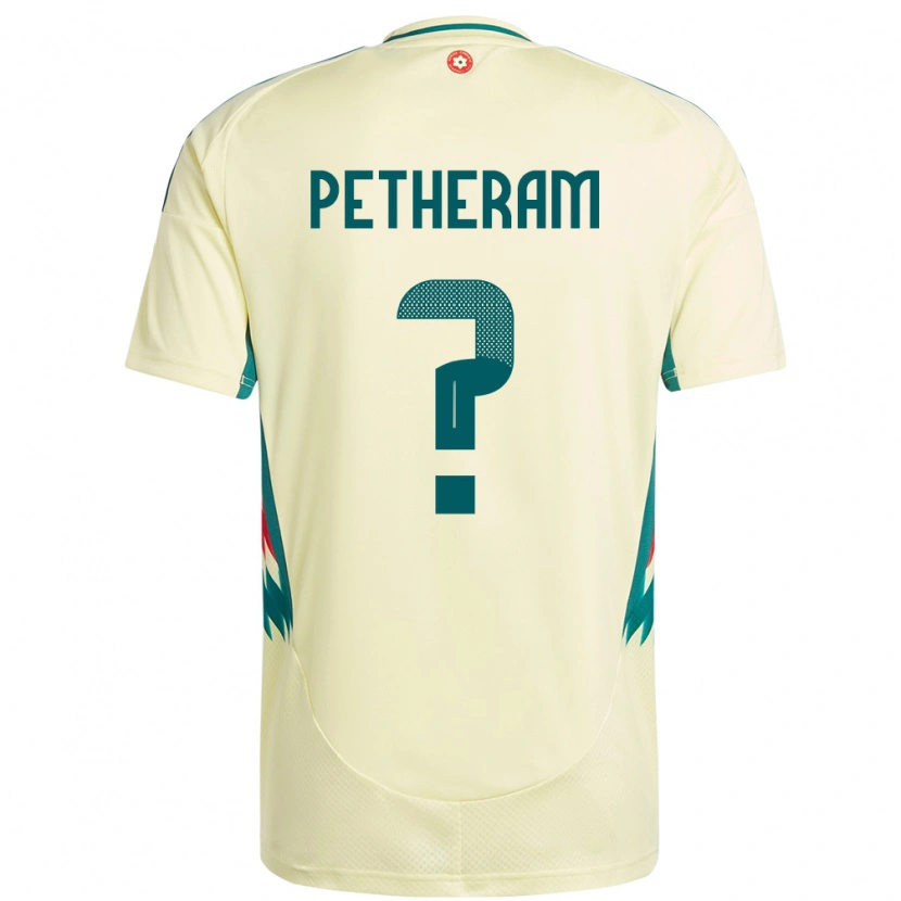 Danxen Pánské Wales Jonathan Petheram #0 Béžově Žlutá Daleko Hráčské Dresy 24-26 Dres
