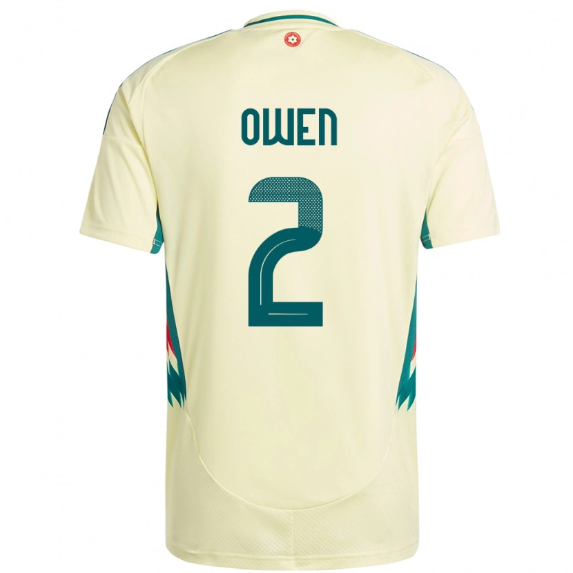 Danxen Pánské Wales Kane Owen #2 Béžově Žlutá Daleko Hráčské Dresy 24-26 Dres