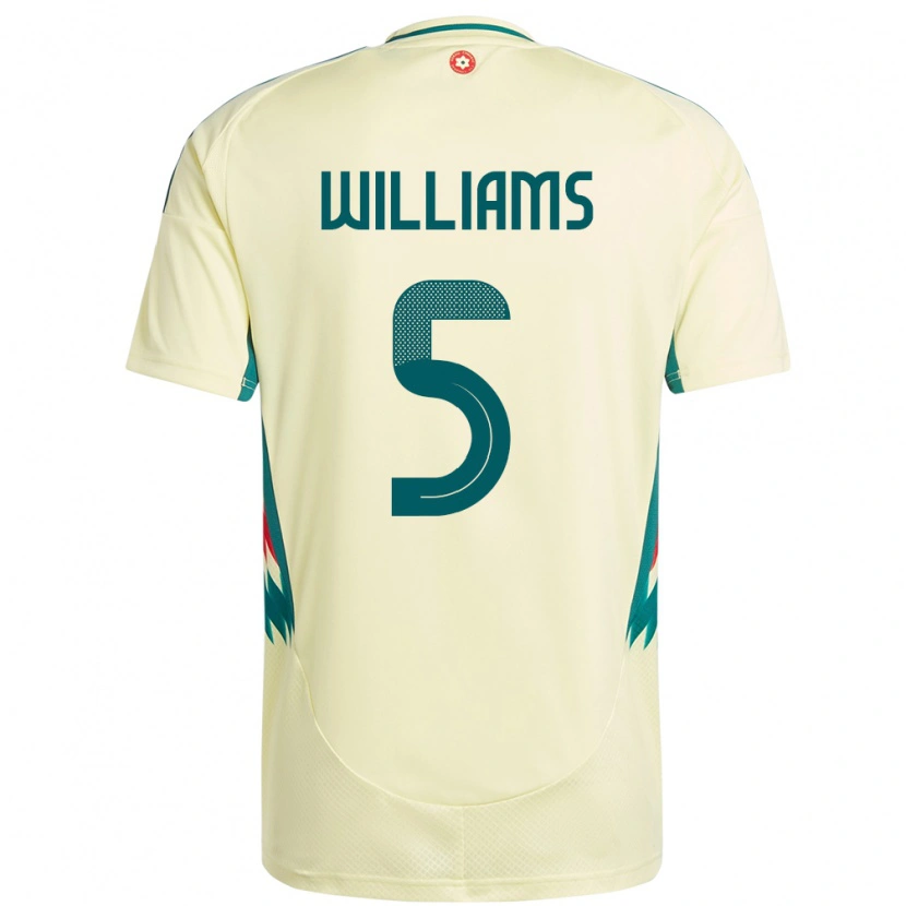 Danxen Pánské Wales Ashton Williams #5 Béžově Žlutá Daleko Hráčské Dresy 24-26 Dres