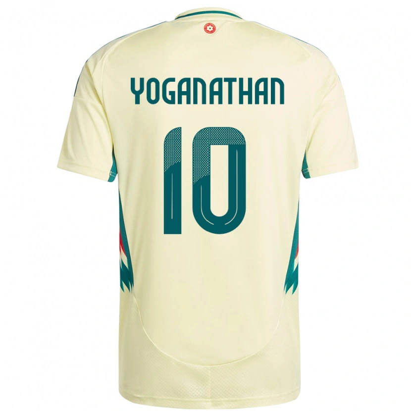 Danxen Pánské Wales Vimal Yoganathan #10 Béžově Žlutá Daleko Hráčské Dresy 24-26 Dres