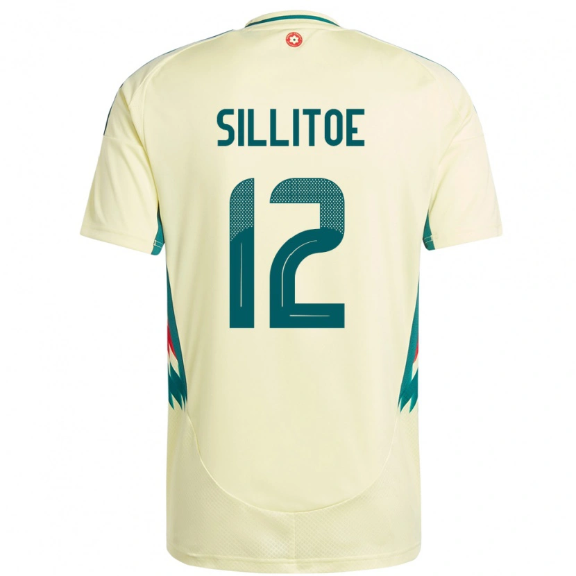 Danxen Pánské Wales Casey Sillitoe #12 Béžově Žlutá Daleko Hráčské Dresy 24-26 Dres