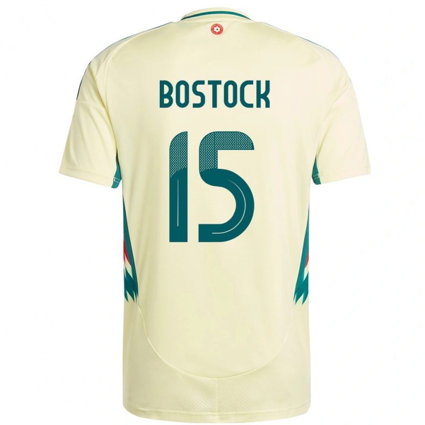 Danxen Pánské Wales Oliver Bostock #15 Béžově Žlutá Daleko Hráčské Dresy 24-26 Dres