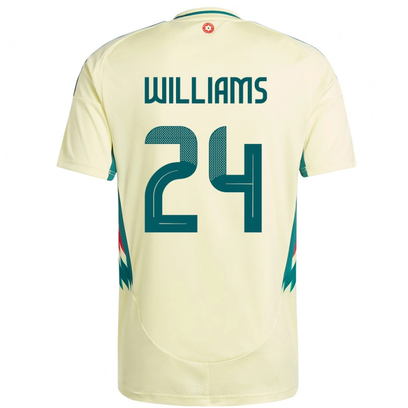 Danxen Pánské Wales Alex Williams #24 Béžově Žlutá Daleko Hráčské Dresy 24-26 Dres