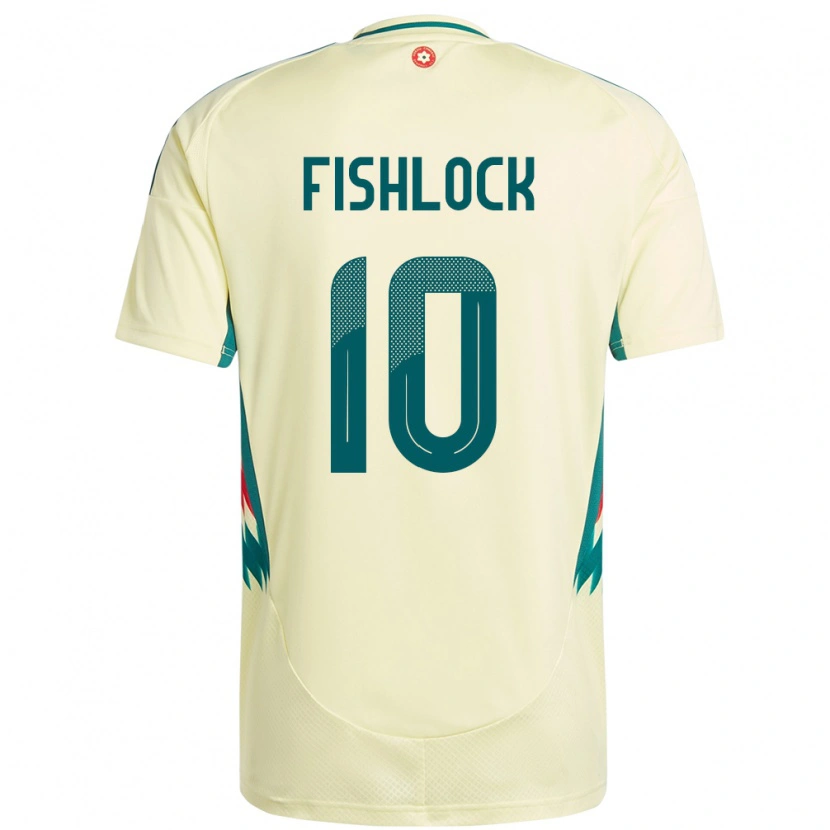 Danxen Pánské Wales Jessica Fishlock #10 Béžově Žlutá Daleko Hráčské Dresy 24-26 Dres