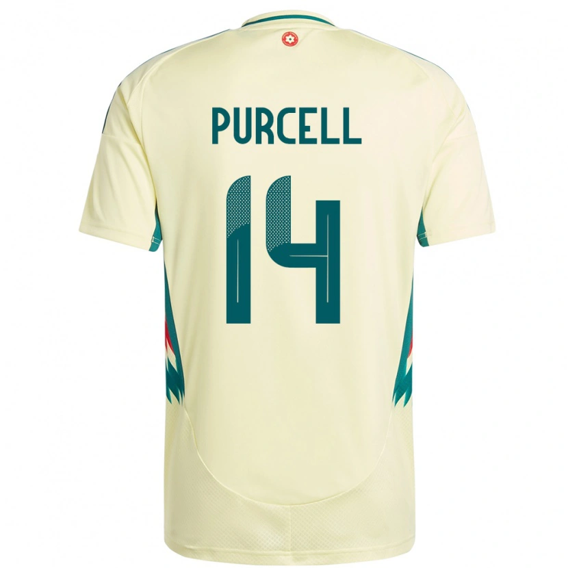 Danxen Pánské Wales Benjamin Purcell #14 Béžově Žlutá Daleko Hráčské Dresy 24-26 Dres