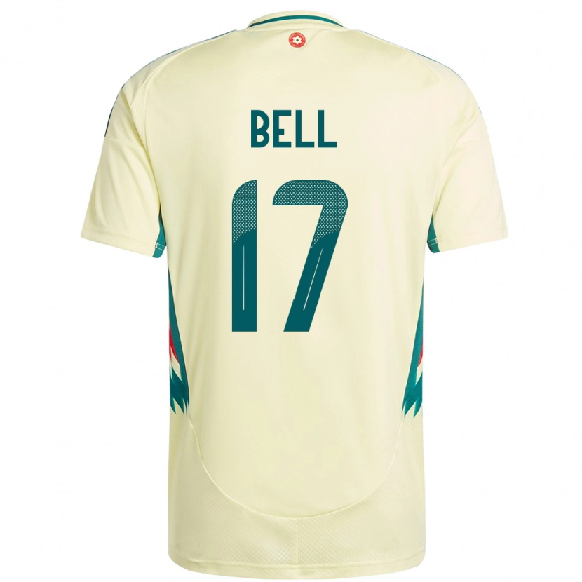 Danxen Pánské Wales Zac Bell #17 Béžově Žlutá Daleko Hráčské Dresy 24-26 Dres