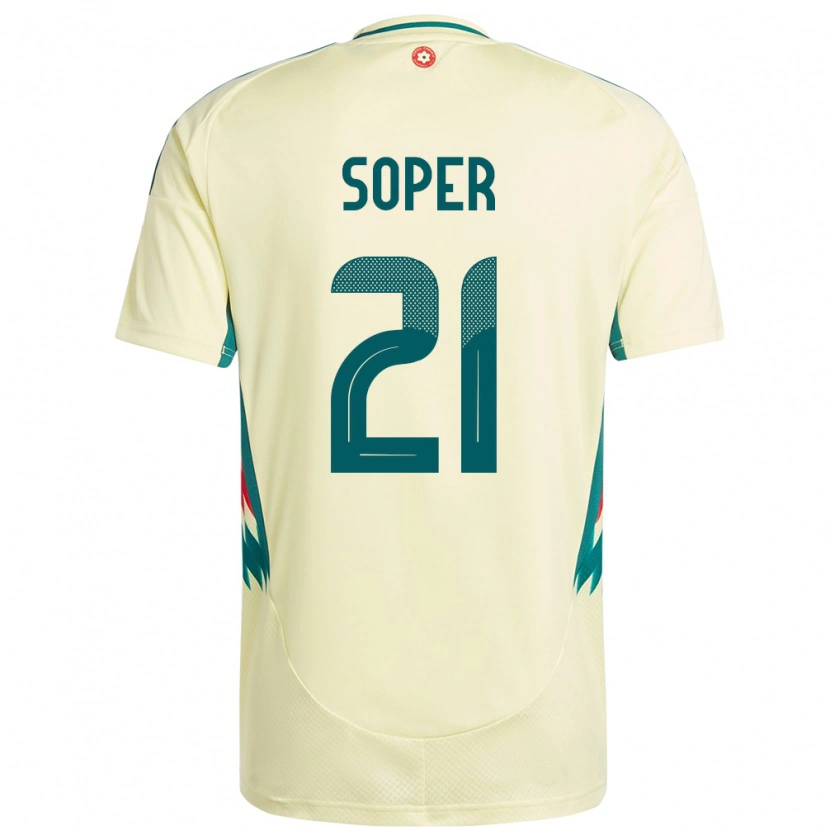 Danxen Pánské Wales Poppy Soper #21 Béžově Žlutá Daleko Hráčské Dresy 24-26 Dres