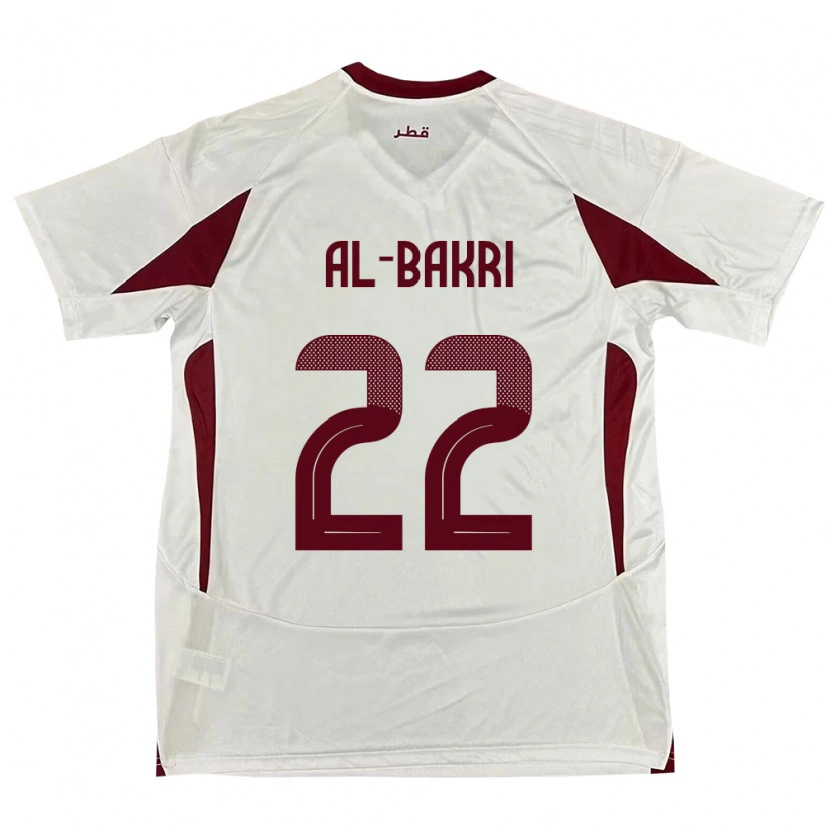 Danxen Pánské Katar Mohamed Al-Bakri #22 Bílý Daleko Hráčské Dresy 24-26 Dres