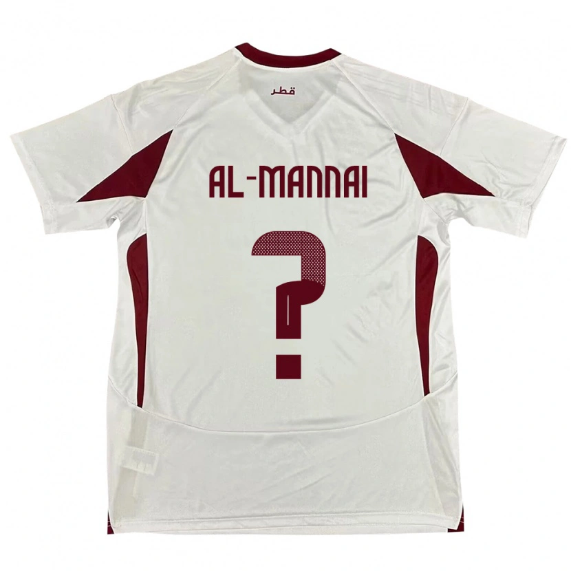 Danxen Pánské Katar Mohamed Al-Mannai #0 Bílý Daleko Hráčské Dresy 24-26 Dres