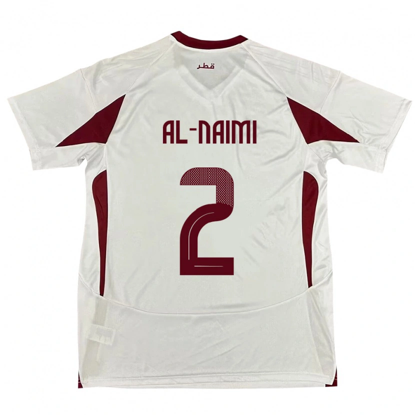 Danxen Pánské Katar Amna Al Naimi #2 Bílý Daleko Hráčské Dresy 24-26 Dres