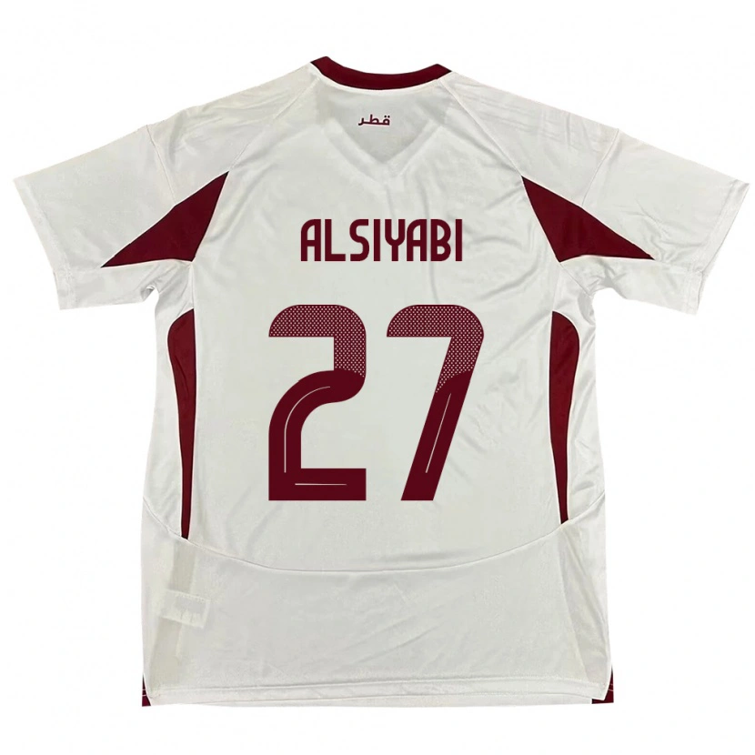 Danxen Pánské Katar Nasra Alsiyabi #27 Bílý Daleko Hráčské Dresy 24-26 Dres