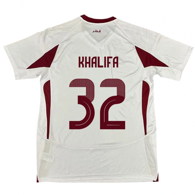 Danxen Pánské Katar Duana Khalifa #32 Bílý Daleko Hráčské Dresy 24-26 Dres