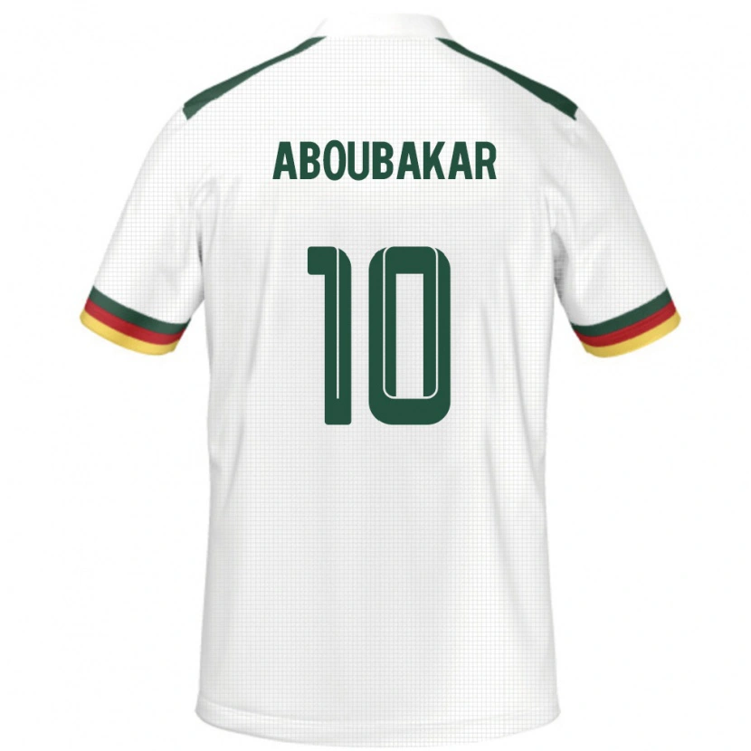 Danxen Pánské Kamerun Vincent Aboubakar #10 Bílý Daleko Hráčské Dresy 24-26 Dres