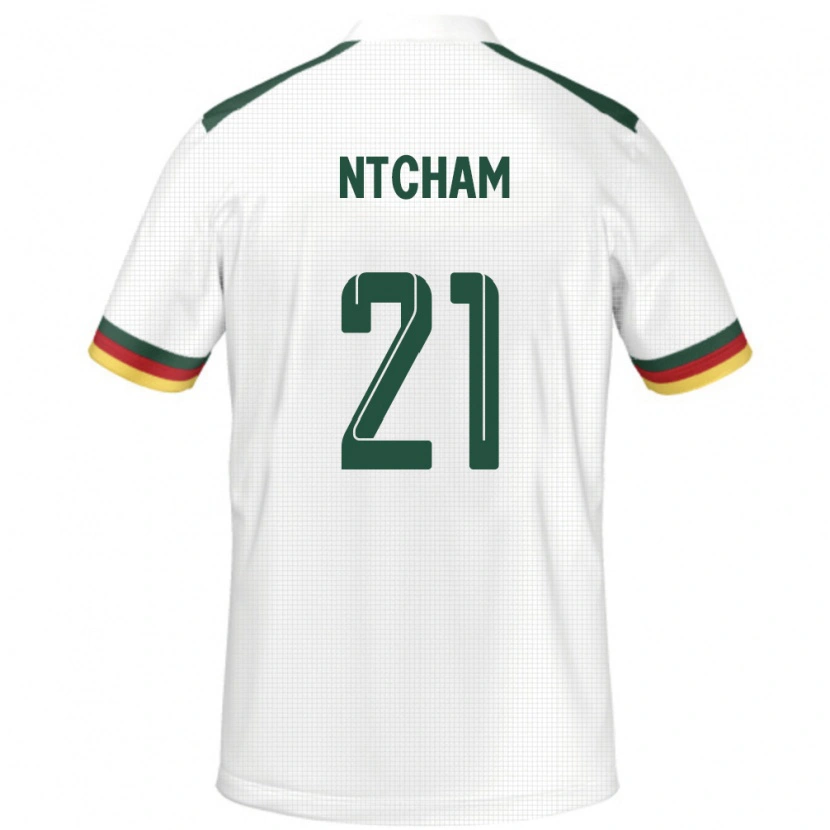 Danxen Pánské Kamerun Olivier Ntcham #21 Bílý Daleko Hráčské Dresy 24-26 Dres