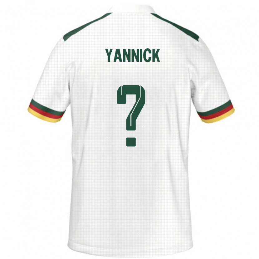 Danxen Pánské Kamerun Noah Yannick #0 Bílý Daleko Hráčské Dresy 24-26 Dres