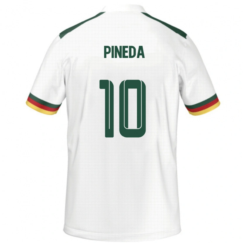 Danxen Pánské Kamerun Etienne Eto O Pineda #10 Bílý Daleko Hráčské Dresy 24-26 Dres