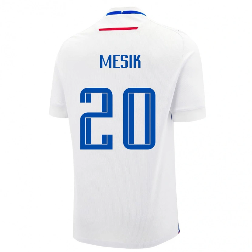 Danxen Pánské Slovensko Ivan Mesik #20 Bílý Daleko Hráčské Dresy 24-26 Dres