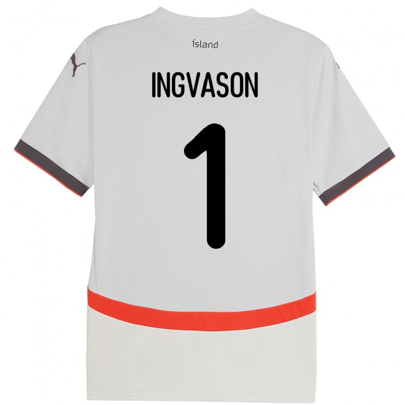 Danxen Pánské Island Sigurdur Ingvason #1 Bílý Daleko Hráčské Dresy 24-26 Dres