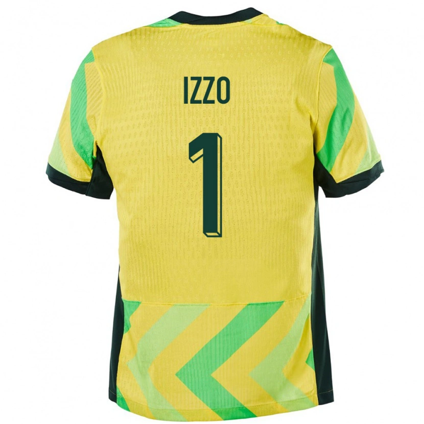 Danxen Dámské Austrálie Paul Izzo #1 Zlatý Domů Hráčské Dresy 24-26 Dres