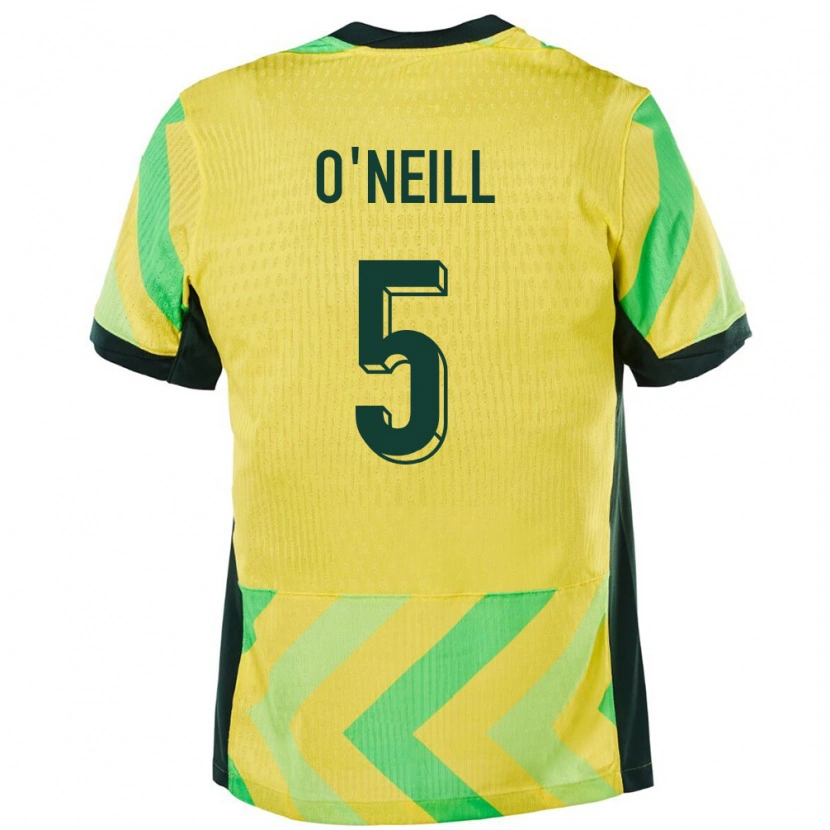 Danxen Dámské Austrálie Aiden O'neill #5 Zlatý Domů Hráčské Dresy 24-26 Dres