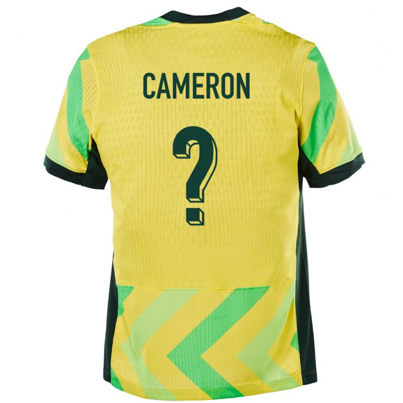 Danxen Dámské Austrálie Jesse Cameron #0 Zlatý Domů Hráčské Dresy 24-26 Dres
