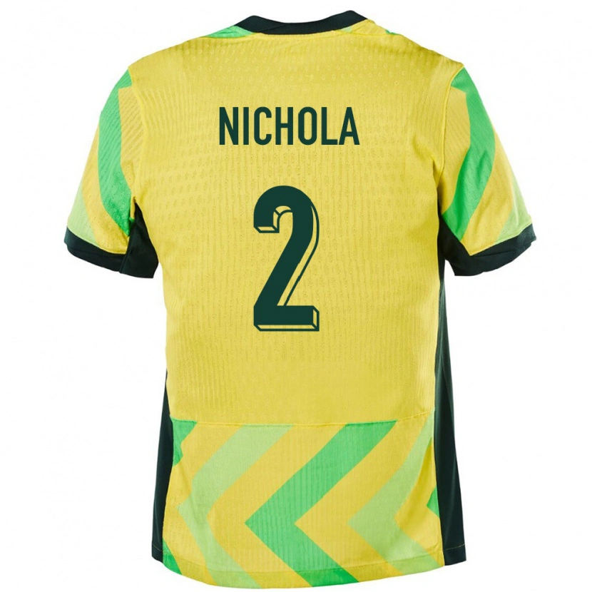 Danxen Dámské Austrálie Malual Nichola #2 Zlatý Domů Hráčské Dresy 24-26 Dres