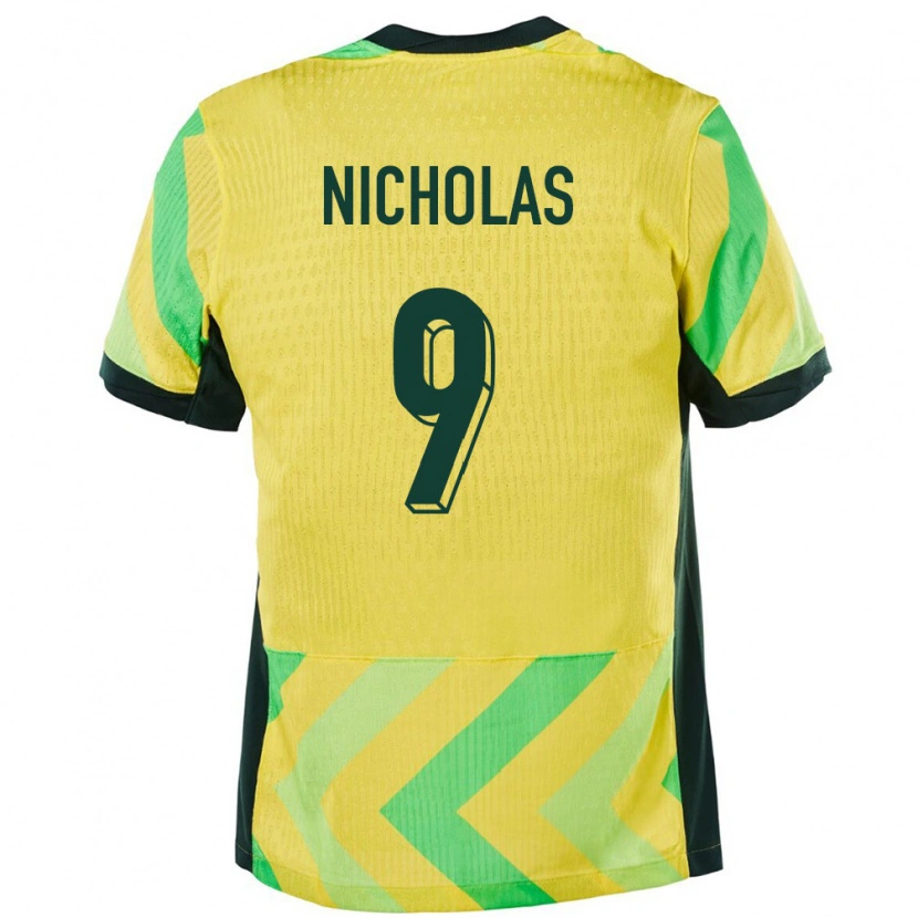 Danxen Dámské Austrálie Nicholas Dagostino #9 Zlatý Domů Hráčské Dresy 24-26 Dres