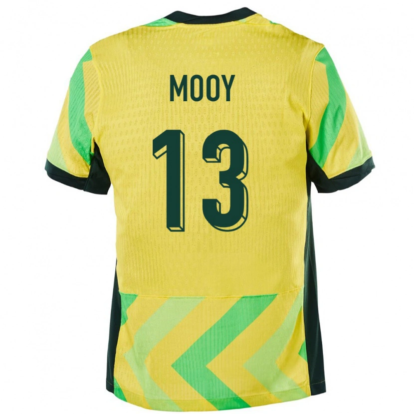 Danxen Dámské Austrálie Aaron Mooy #13 Zlatý Domů Hráčské Dresy 24-26 Dres