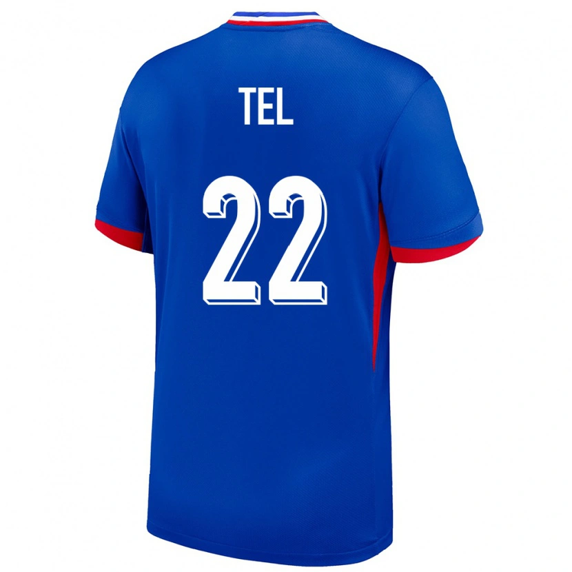 Danxen Dámské Francie Mathys Tel #22 Modrý Domů Hráčské Dresy 24-26 Dres