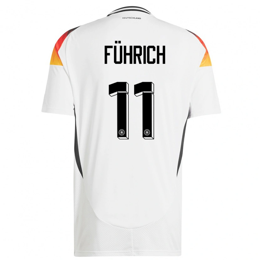Danxen Dámské Německo Chris Führich #11 Bílý Domů Hráčské Dresy 24-26 Dres