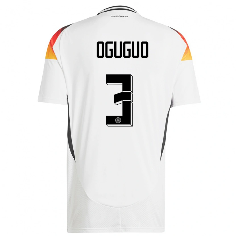 Danxen Dámské Německo Elijah Oguguo #3 Bílý Domů Hráčské Dresy 24-26 Dres