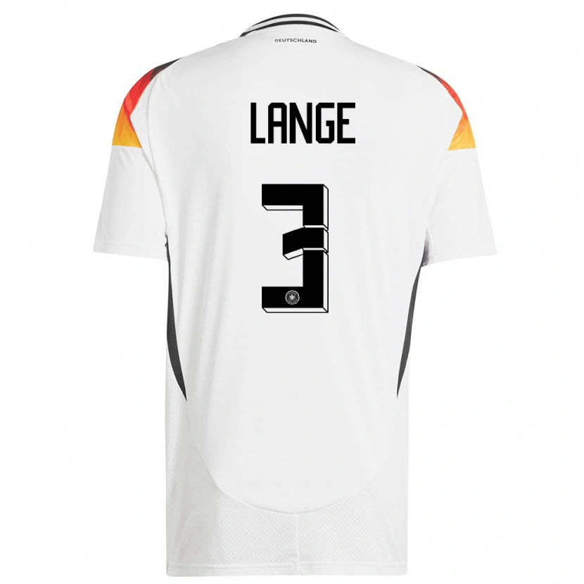 Danxen Dámské Německo Maximilian Lange #3 Bílý Domů Hráčské Dresy 24-26 Dres