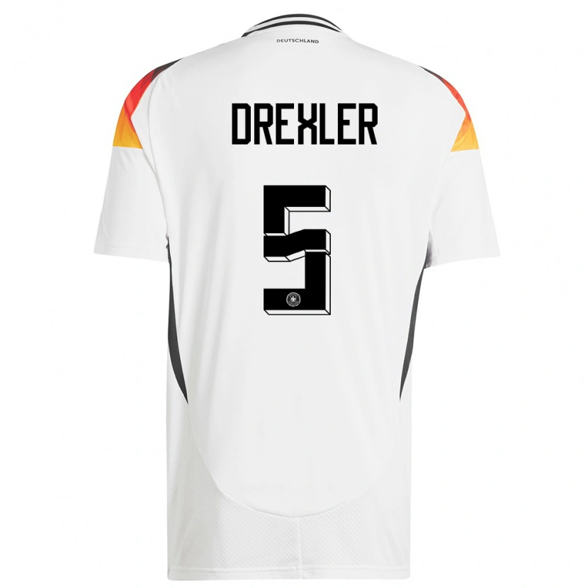 Danxen Dámské Německo Tim Drexler #5 Bílý Domů Hráčské Dresy 24-26 Dres