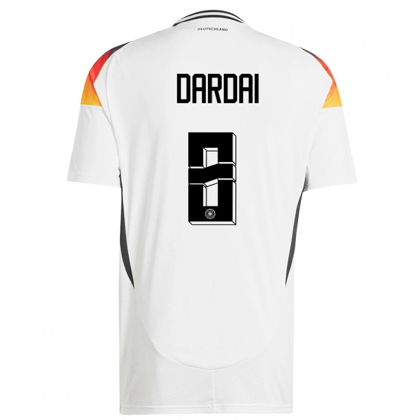 Danxen Dámské Německo Bence Dárdai #8 Bílý Domů Hráčské Dresy 24-26 Dres