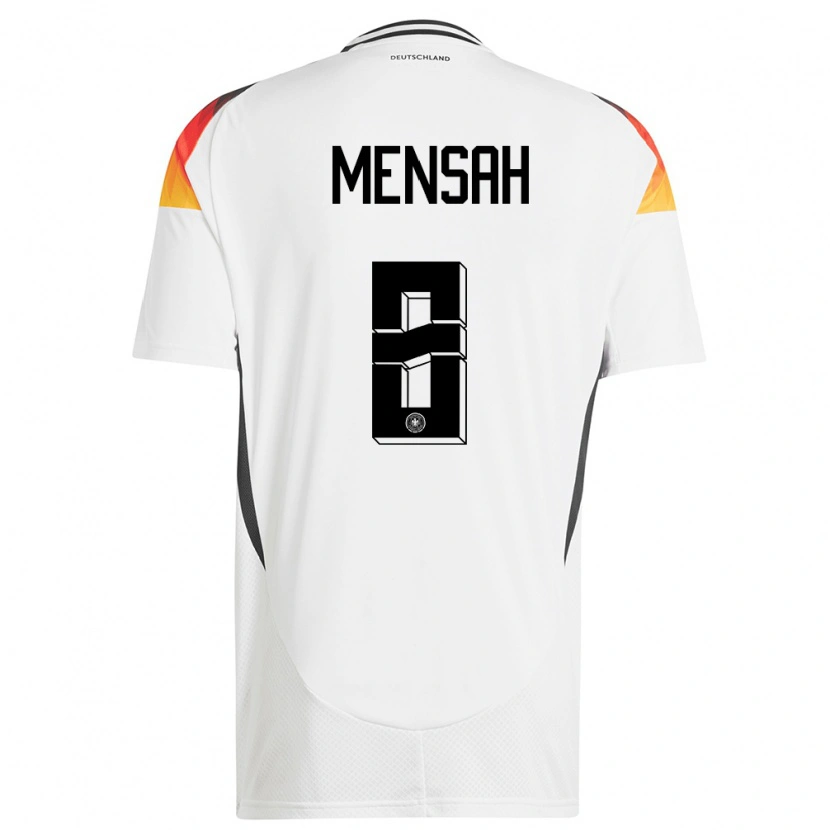 Danxen Dámské Německo Naba Mensah #8 Bílý Domů Hráčské Dresy 24-26 Dres