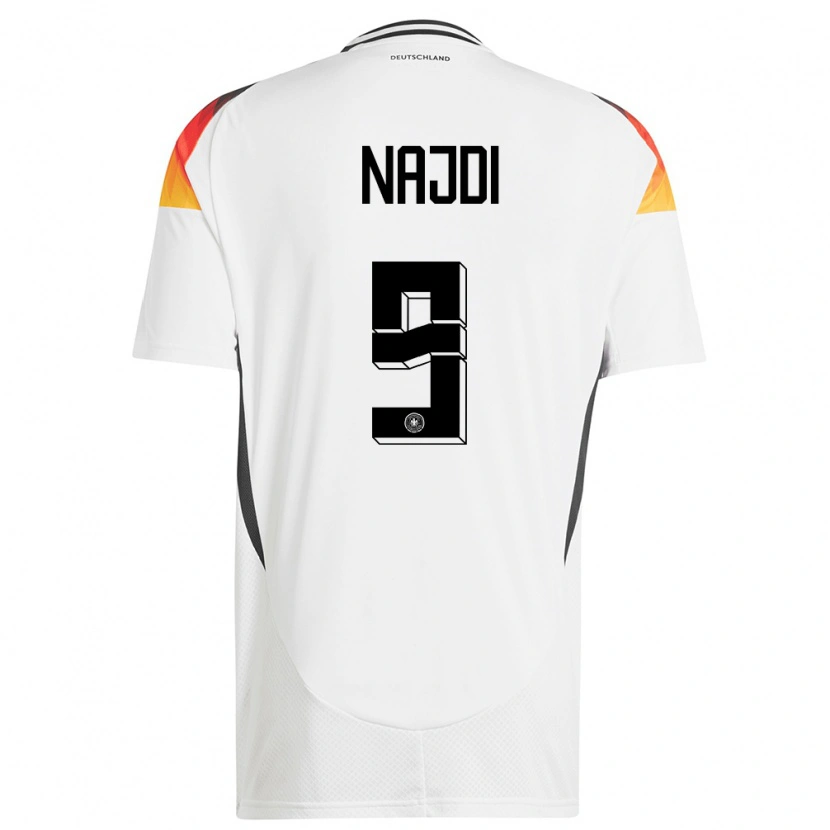 Danxen Dámské Německo Ahmad Najdi #9 Bílý Domů Hráčské Dresy 24-26 Dres