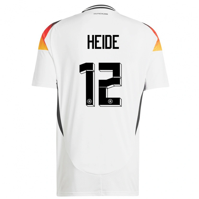 Danxen Dámské Německo Konstantin Heide #12 Bílý Domů Hráčské Dresy 24-26 Dres