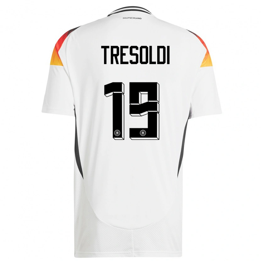 Danxen Dámské Německo Nicolò Tresoldi #19 Bílý Domů Hráčské Dresy 24-26 Dres