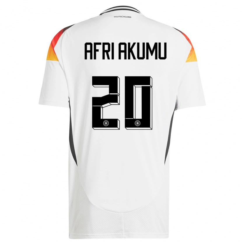 Danxen Dámské Německo Maik Afri Akumu #20 Bílý Domů Hráčské Dresy 24-26 Dres