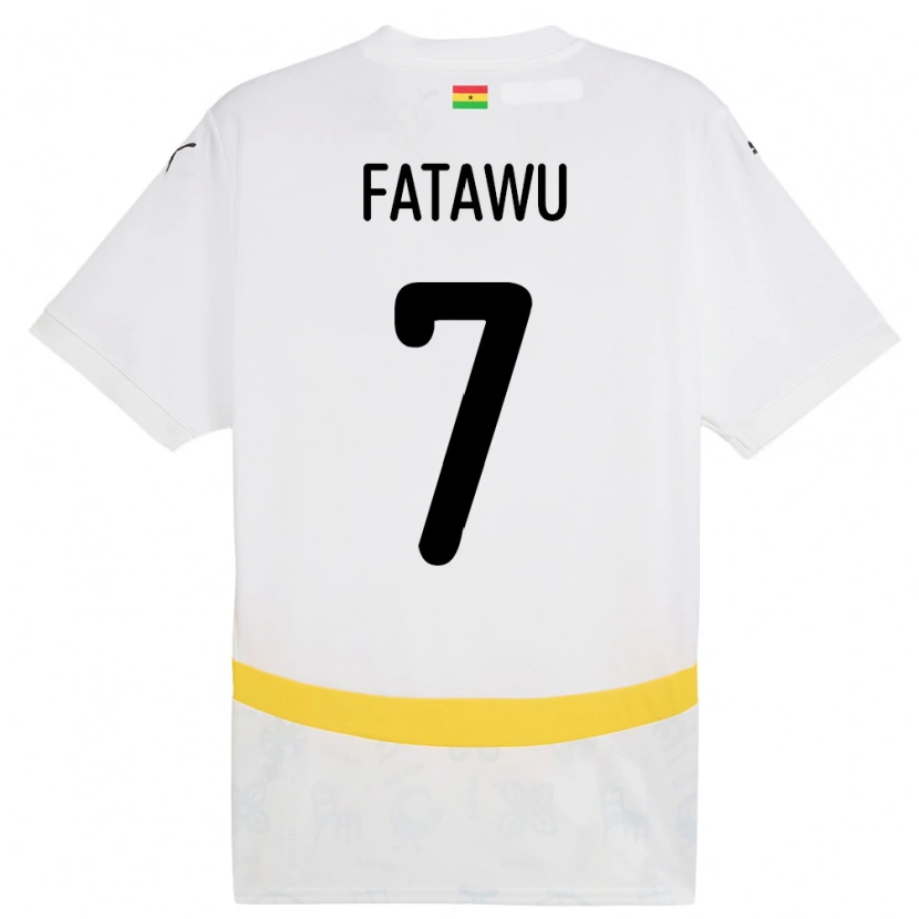 Danxen Dámské Ghana Issahaku Fatawu #7 Bílý Domů Hráčské Dresy 24-26 Dres