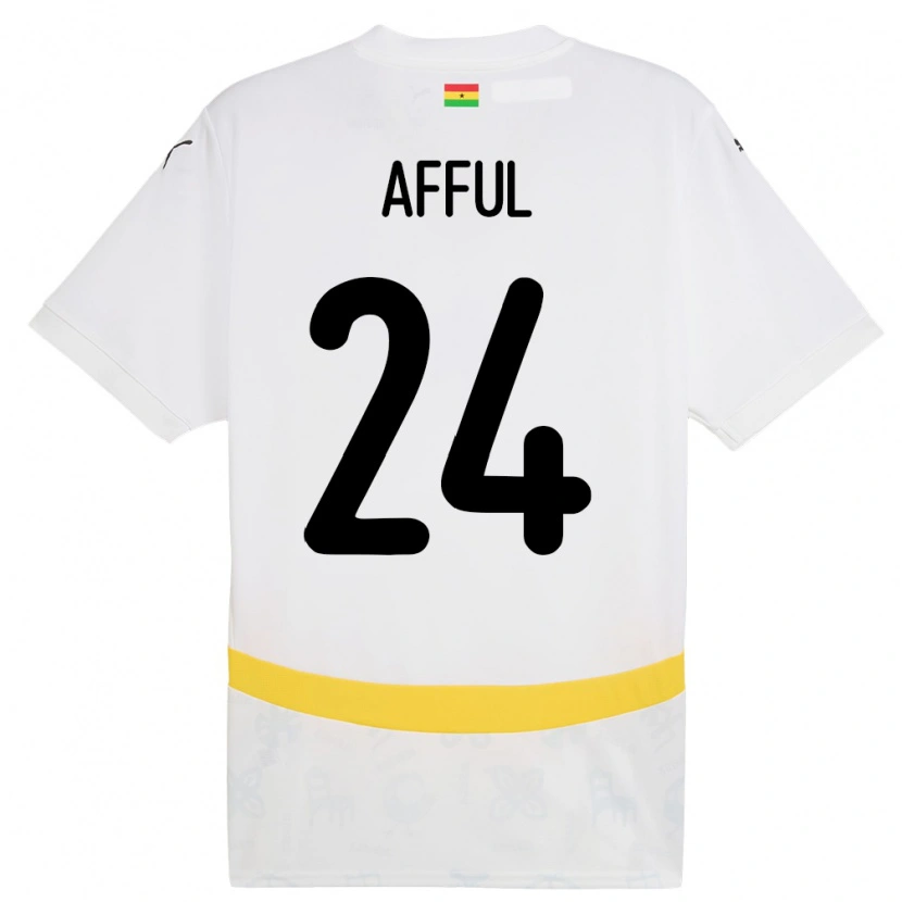 Danxen Dámské Ghana Isaac Afful #24 Bílý Domů Hráčské Dresy 24-26 Dres